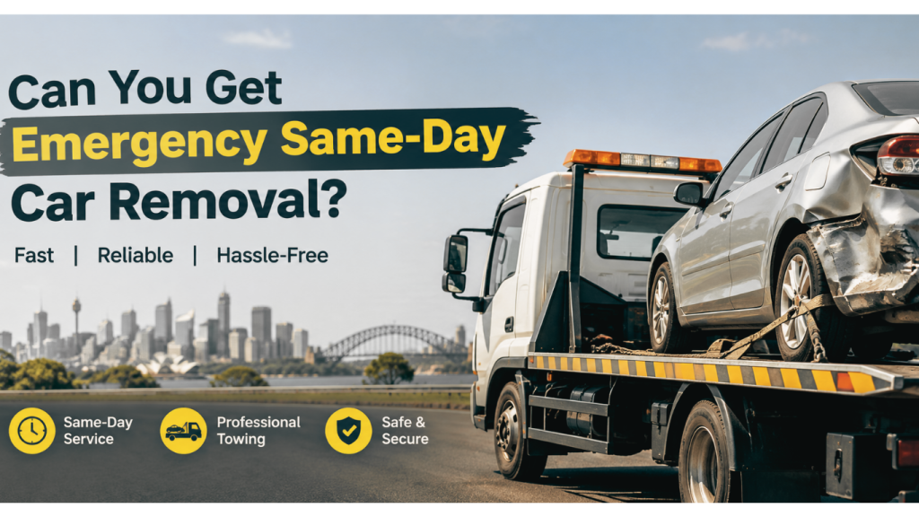Emergency same-day car removal in Sydney on weekends
